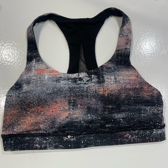 Lululemon Invigorate Bra, Azurite Poppy Coral Multi, SZ 8 - Picture 3 of 5